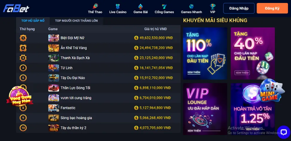 Ưu đãi chào mừng thành viên mới 68win1 casino